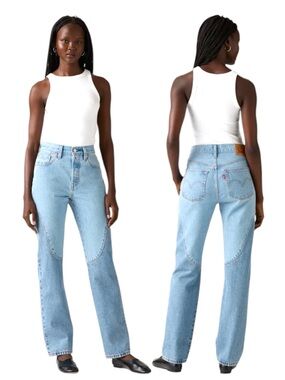 Levi's Women's 501 County Fair 29x30 Two-Tone Denim Chaps Western style jeans